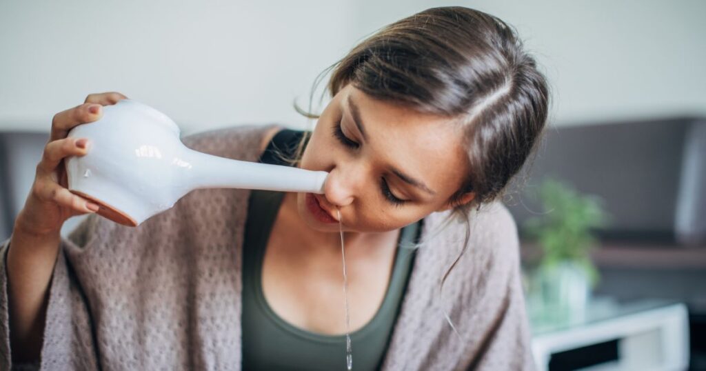 鼻うがい 英語で?